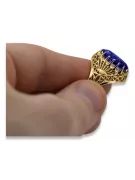 خاتم مجوهرات فينتاج الزعفران 14 كارت من الذهب الأصفر vrc020y